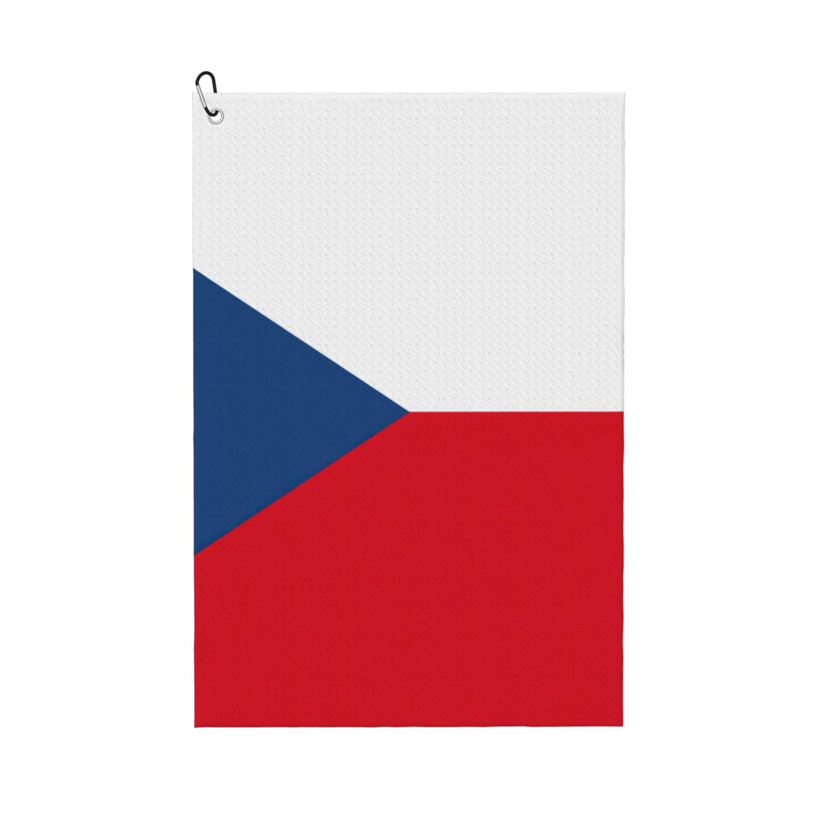 YQxwJL Flag of The Czech Republic Print Funny Golf Towel,Premium Towel,Microfiber Waffle Pattern Towels,Golf Gift for Men