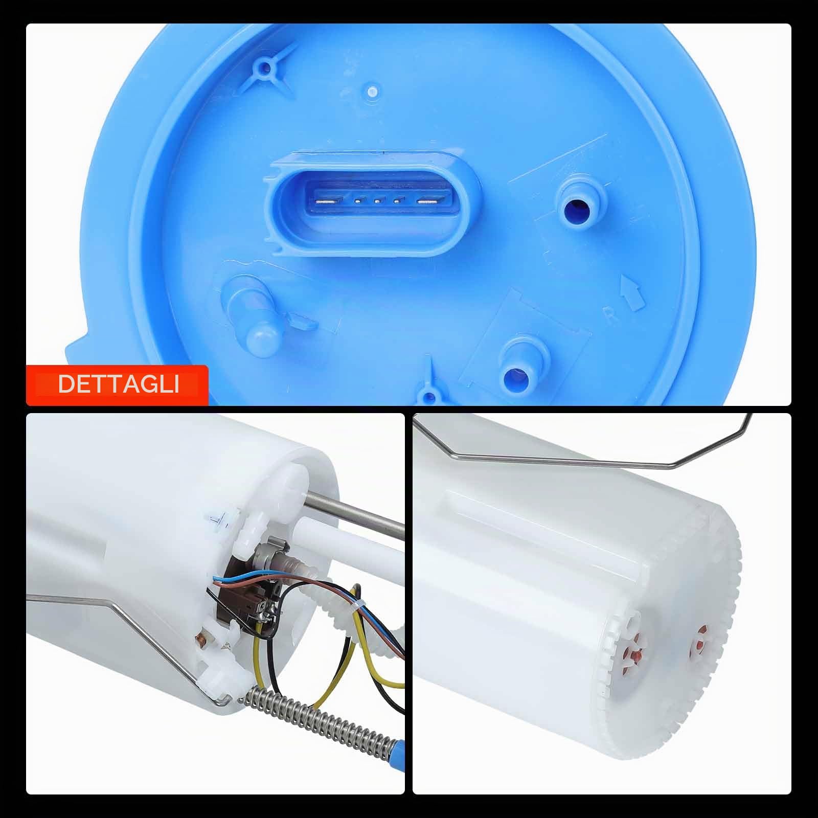 Frankberg Pompa del carburante pompa della benzina modulo dell'unità di | senza sensore di pressione, 5 pin, 1K0919051BH; Compatibile con: T.o.u.r.a.n 1T1 1T2, Golf VI Cabriolet 517