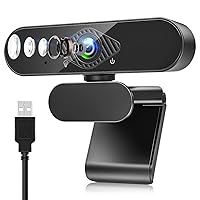 Webcam, Webcam per PC con Microfono 1080P con Video Camera USB 2.0 per Laptop