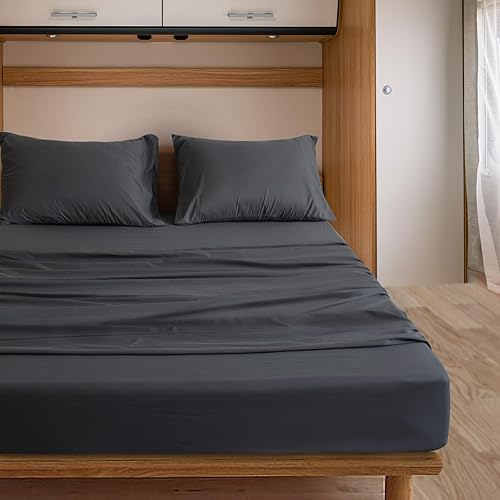 Vista 47 de SPRINGSPIRIT Juego de sábanas para cuna de 30 x 75 x 9 pulgadas, 4 piezas (paquete de 2), sábanas bajeras de tamaño cuna con cama individual