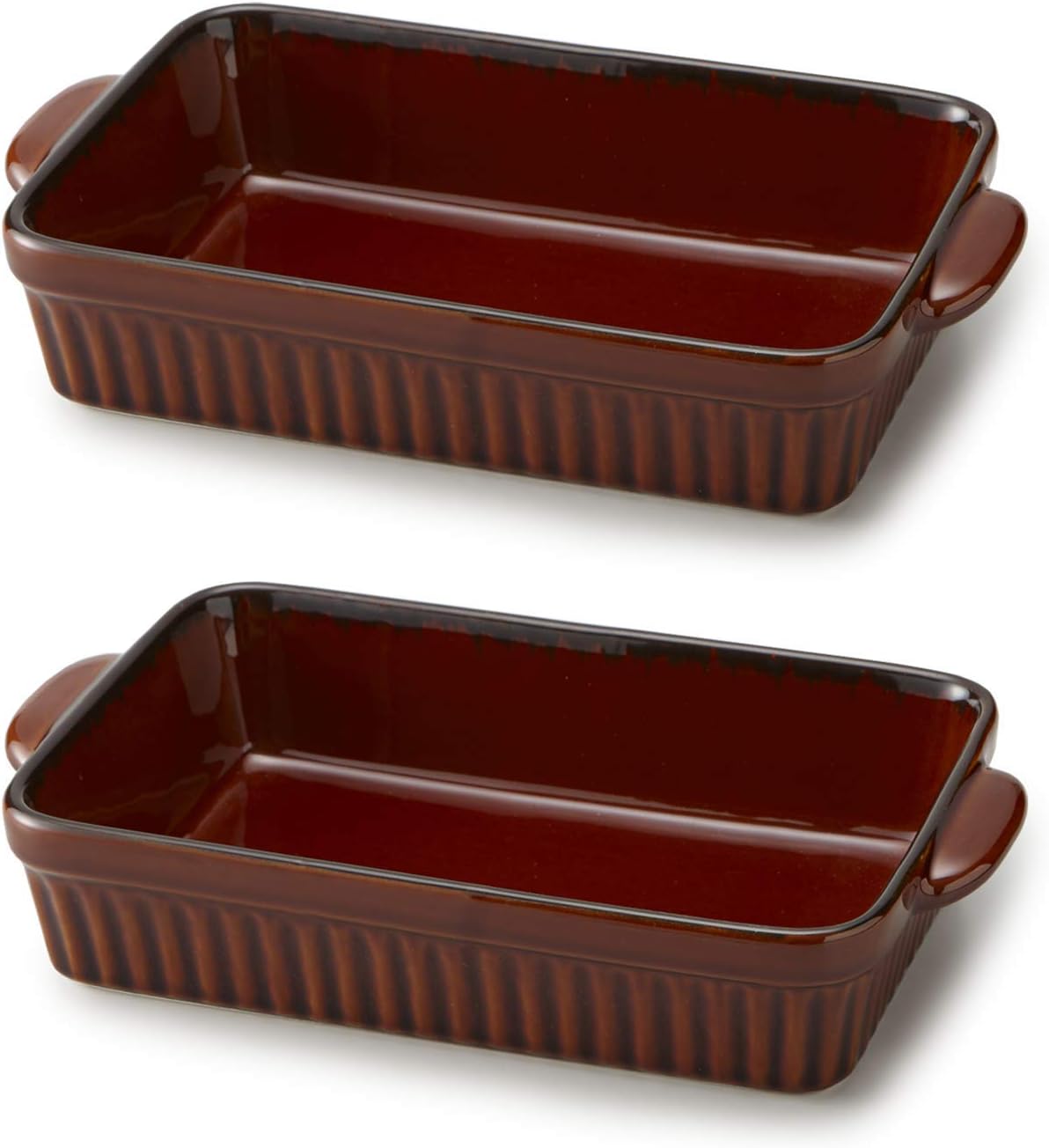 TAMAKI T-775905 Lasagna Dish, Gather, Brown, Diameter 11.2 x Depth 6.5 x Height 2.2 inches (28.5 x 16.5 x 5.5 cm), 59.1 fl oz (1,500 ml), Microwave, Dishwasher and Oven Safe