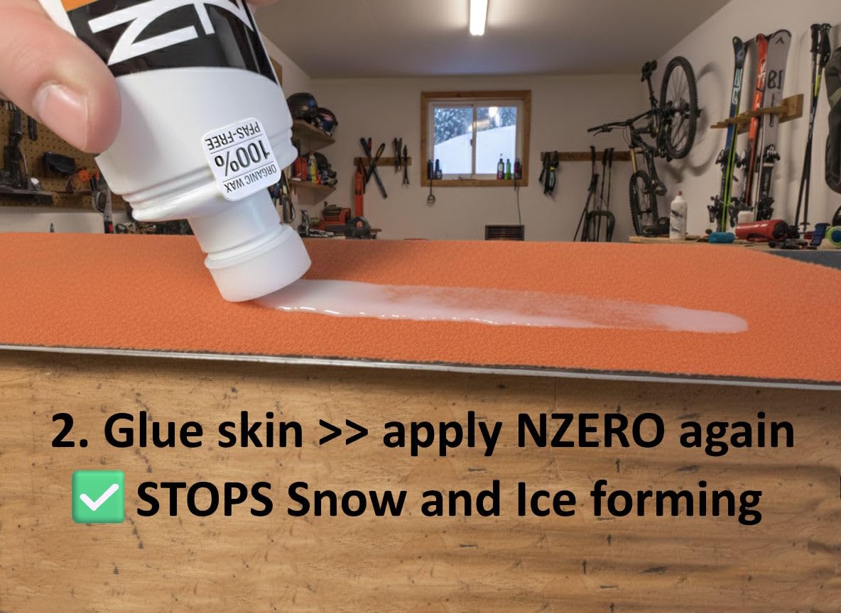 NZEROWAX Cera líquida orgánica para Esquís Aplicador Universal Alpine Touring 100 ml