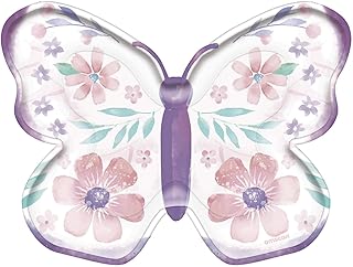 Flutter Butterfly Multicolor Paper Plates (Pack of 8) - 7