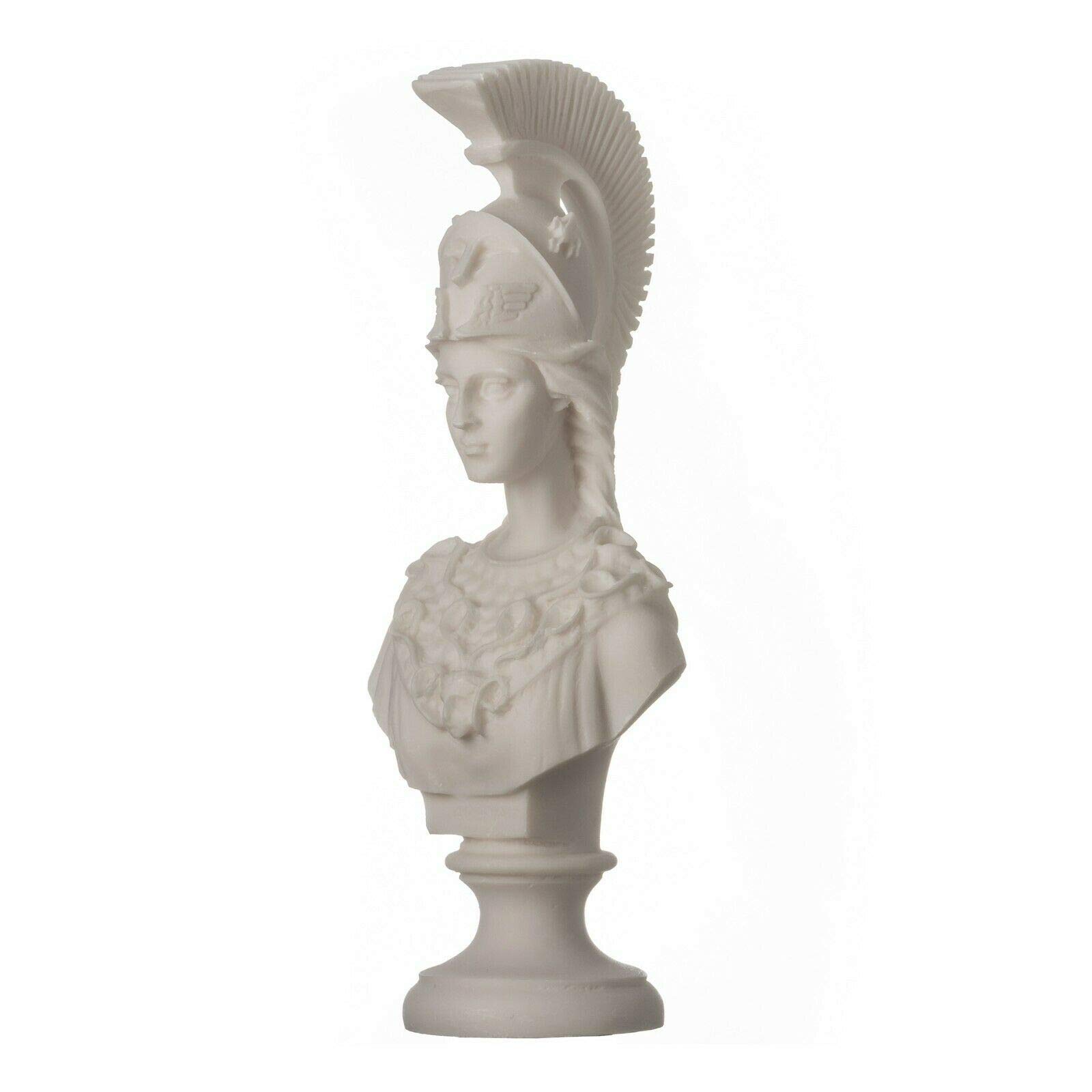 BeautifulGreekStatues Athena Pallas Sculpture Buste Minerva déesse grecque ancienne Albâtre 20 cm