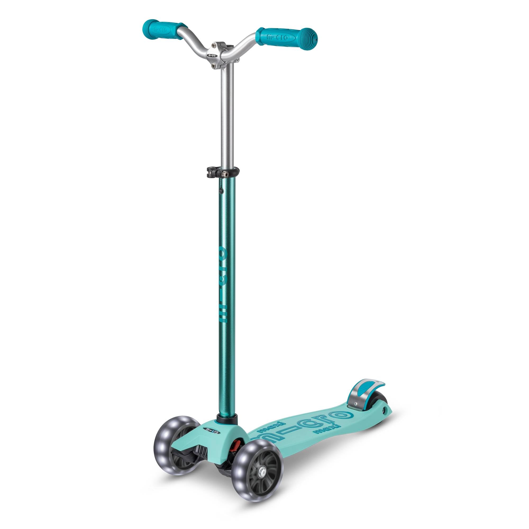Micro® | Maxi Micro Deluxe Pro LED Patinete 3 Ruedas de Alta Gama | Ruedas mas Anchas con iluminación LED | Deslizamiento Suave y silencioso | 5 a 12 años | Niños y Niñas