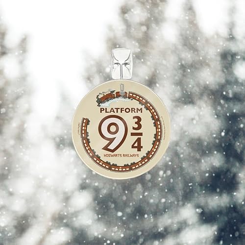 Miniatura 2 de Harry Potter Plataforma 9 3.5 pulgadas Starfire Prints Arte en vidrio Arte circular en vidrio Ideal para regalar y coleccionar