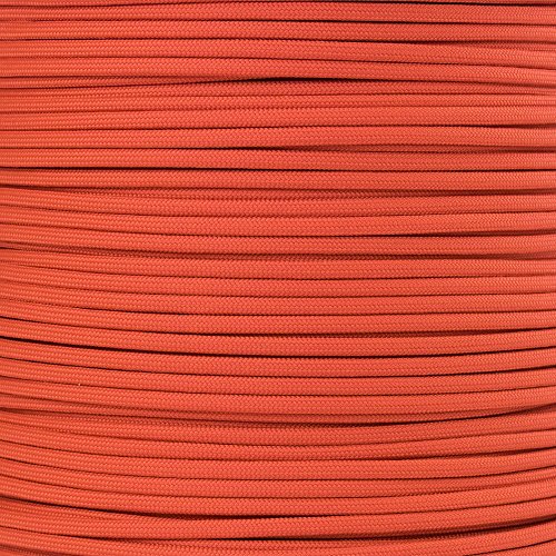 Paracord Planet Parachute 550 Cord Type III 7 Brins 100 Pieds Orange Solaire