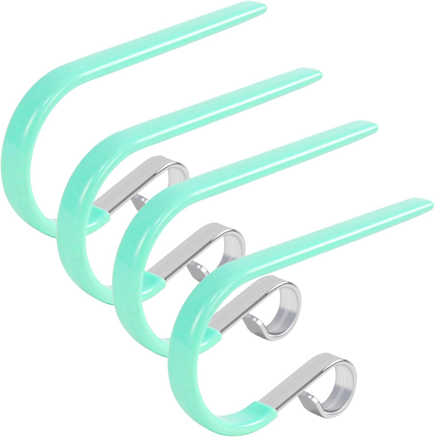 DINGEE Vinyl Coated Stocking Hooks,Non Slip Christmas