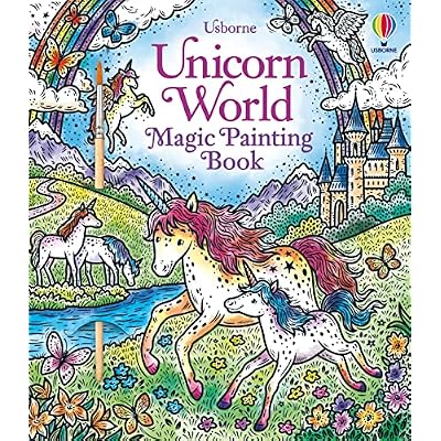 Unicorn World Magic Painting Book