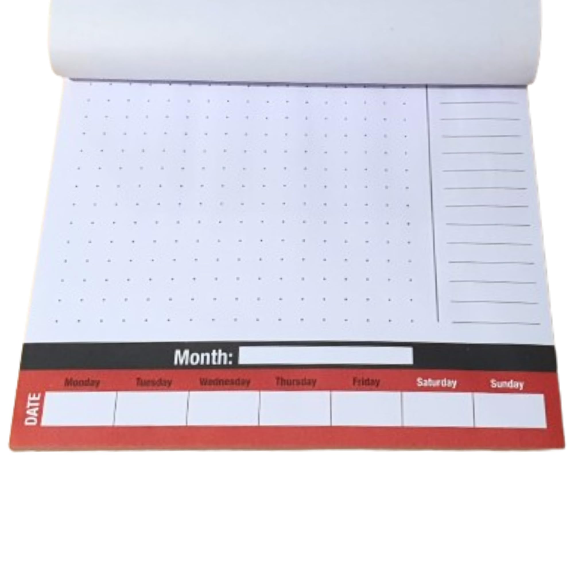 60 Sheets Weekly Planner - Weekly Meal Planner With Shopping List - Week To View Task Notes and to Do Lists