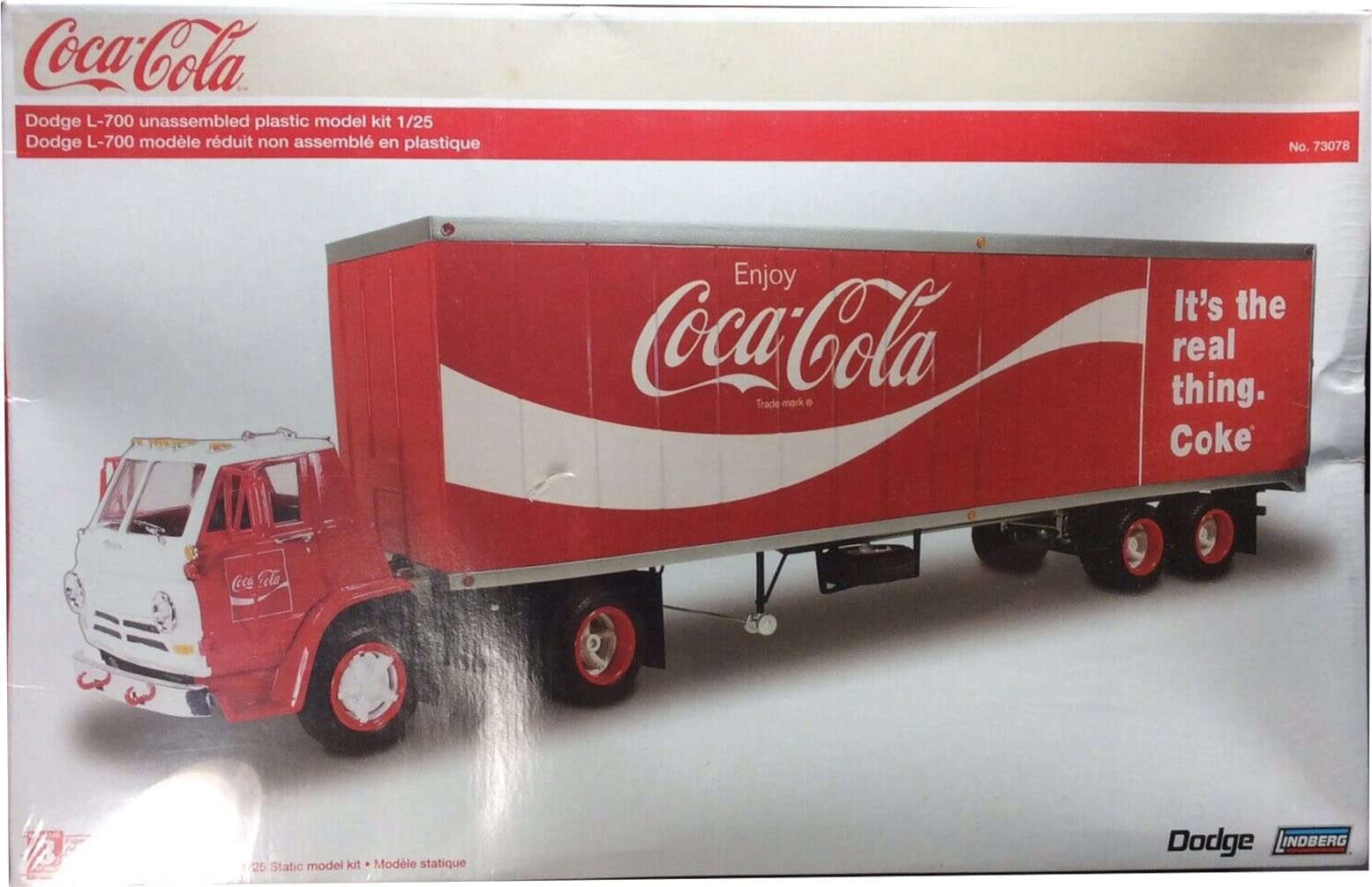 Coca-Cola Dodge L-700 プラモデル 1/25 Amazon.com: Lindberg Dodge L-700 1:25 Scale Plastic Model Kit
