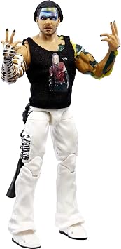 Mattel WWE Ultimate Edition Jeff Hardy 6 Collectible Action Figure with Interchangeable Heads, Hand & Entrance Gear, Ages 8+