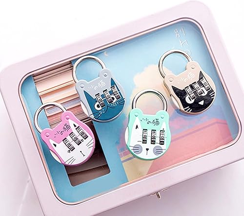 Vista 2 de Candado de combinación de 3 dígitos verde Acero inoxidable resistente, equipaje seguro, maleta, taquilla, cajón de dormitorio y cerradura de viaje