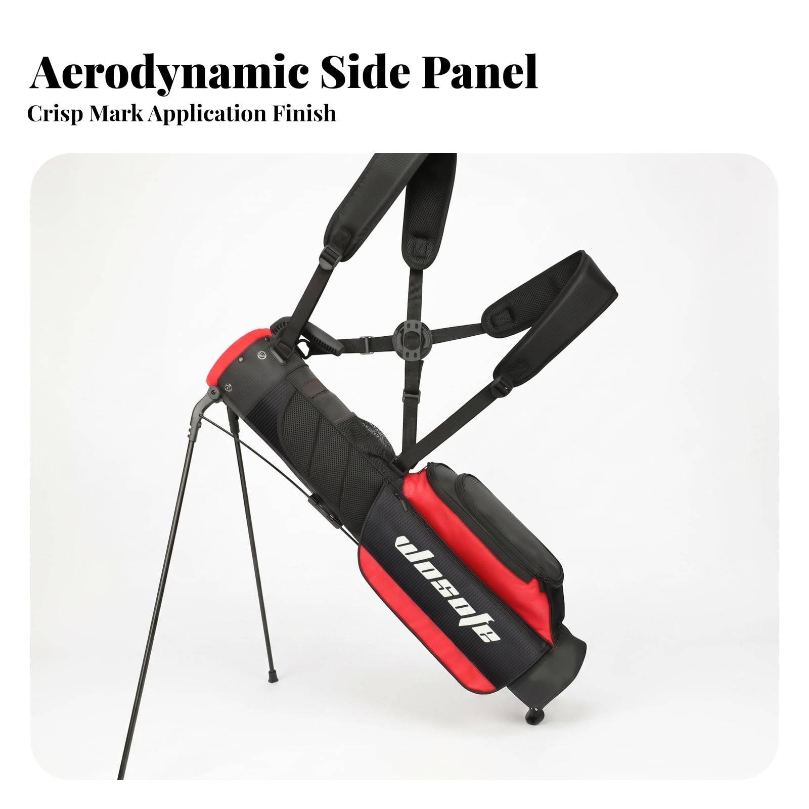 Stabil Tragebag | Standbag mit Standfuß, aufrecht, Golfbag, für Golfplatz, Golfrunde, Golfer, Golfspieler