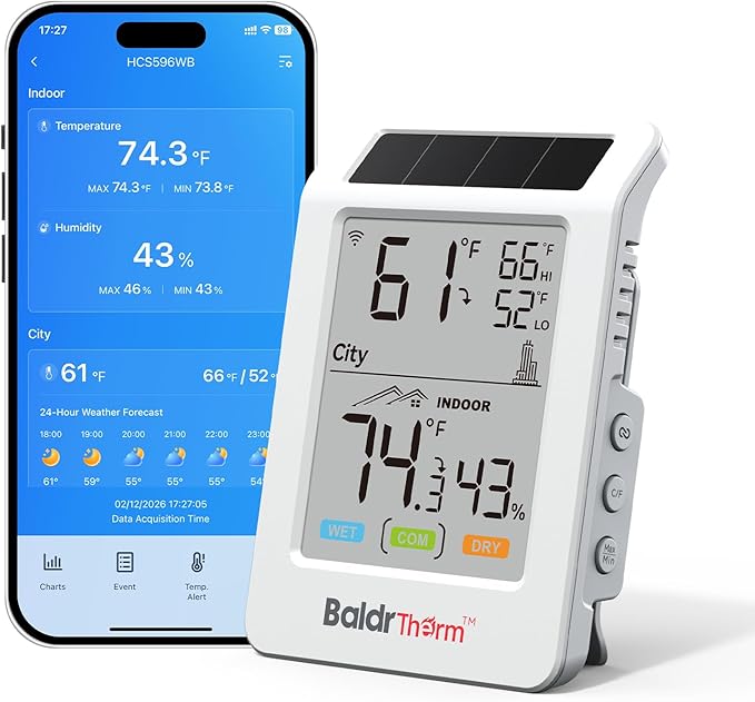 BaldrTherm Wireless Solar WiFi Thermometer and Hygrometer Review