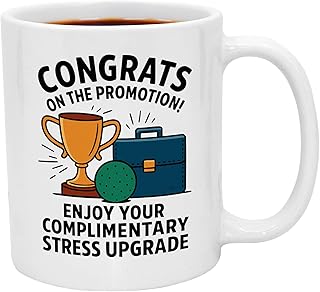 Casitika New Job Gifts For Women & Men. 11 Oz Promotion Congratulations Mug. Job Promotion Gift For Coworkers Leaving, Bosses, And Friends.