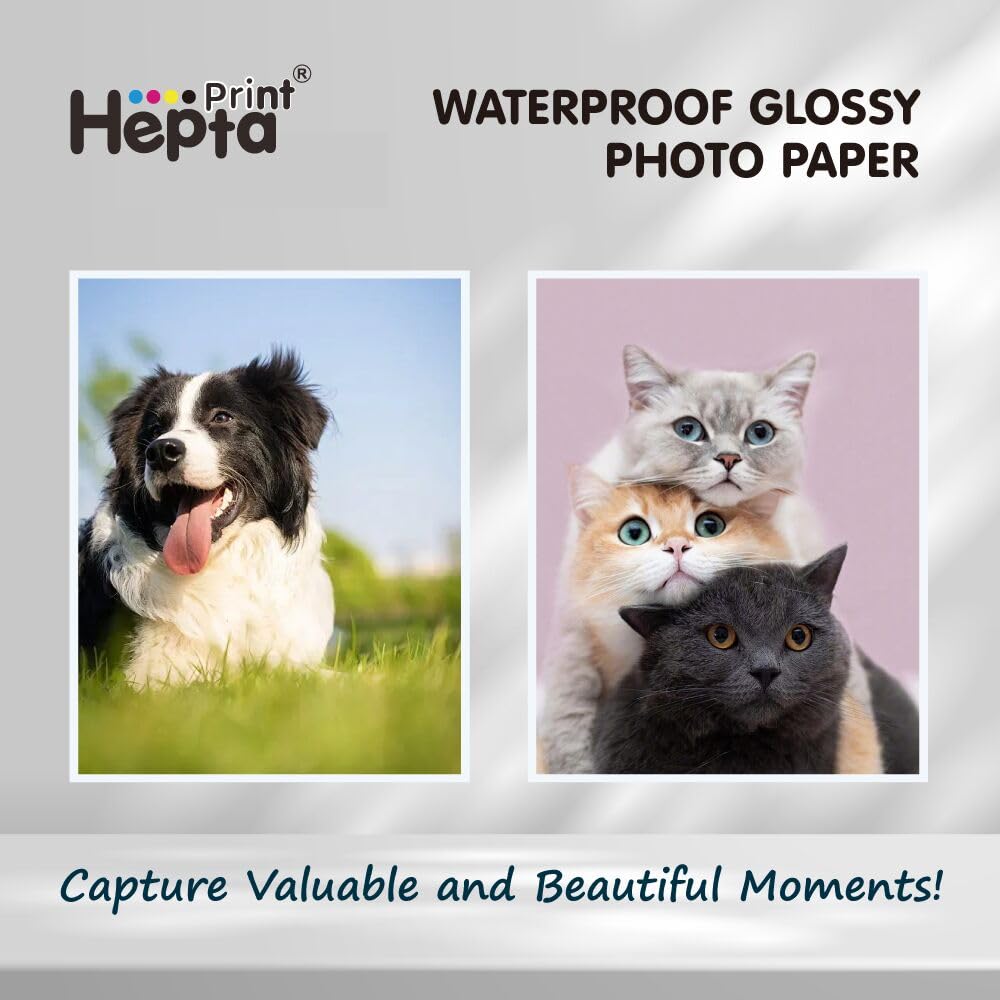 A4 Inkjet Fotopapier Glänzend Selbstklebend 100 Blatt Sticker Papier für Fotos,Etiketten, Aufkleber Wasserfest für Tintenstrahldrucker InkJet Fotoqualität Druck