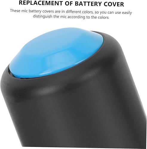 Miniatura 9 de 4 tapas de rosca para batería de micrófono, compatibles con cubiertas de batería de repuesto
