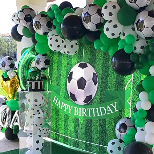 Soccer Party Balloons Set, 32 Inch Champion Trophy Mylar Foil Balloon And Football Helium Foil Balloons, World Cup 2022 Decor For Boys Kids Soccer Ball Fans Sport Birthday Party Decoration Supplies #TOP4