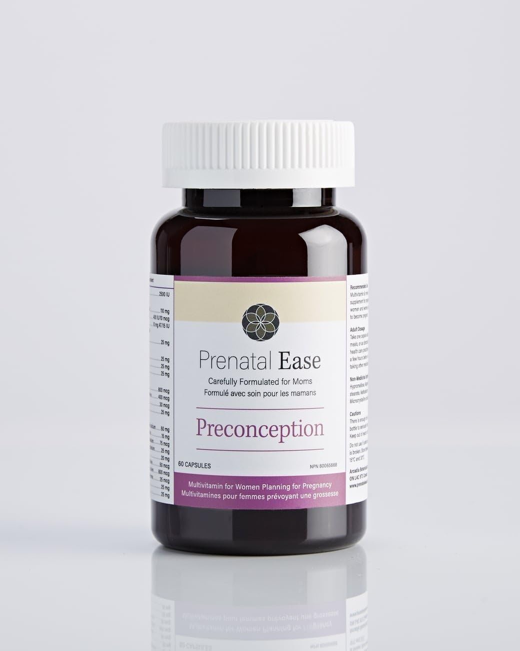 Preconception, Baby Planning Multivitamin, Once Daily Dose, Contains Methylfolate, 60-Day Supply