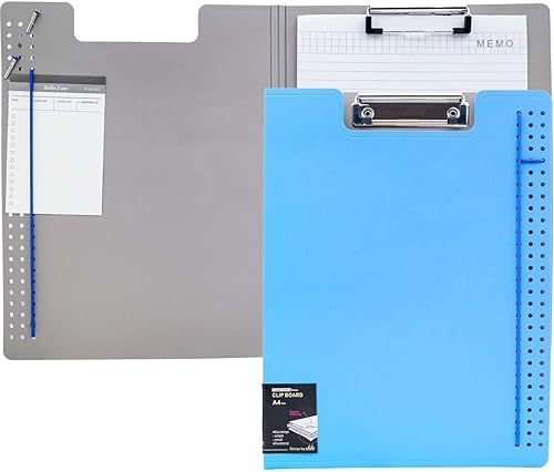 Miniatura 9 de ECEIRO Portapapeles plegables, portapapeles cerrados, folio de 360 grados, portapapeles de cierre, utilizado para portapapeles de enfermera y