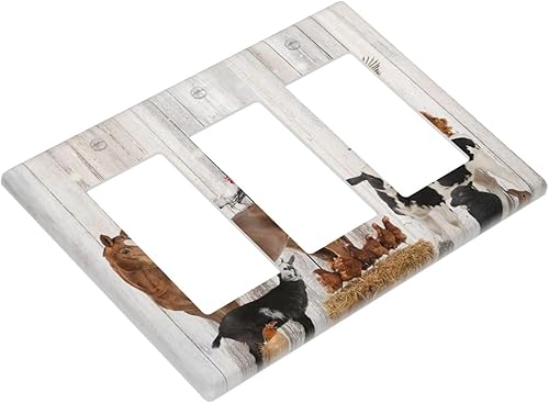 Vista 589 de Cubiertas decorativas de salida de estrella de mar playera, tablero de madera azul de concha de mar de 1 banda, decoración individual GFCI, placa