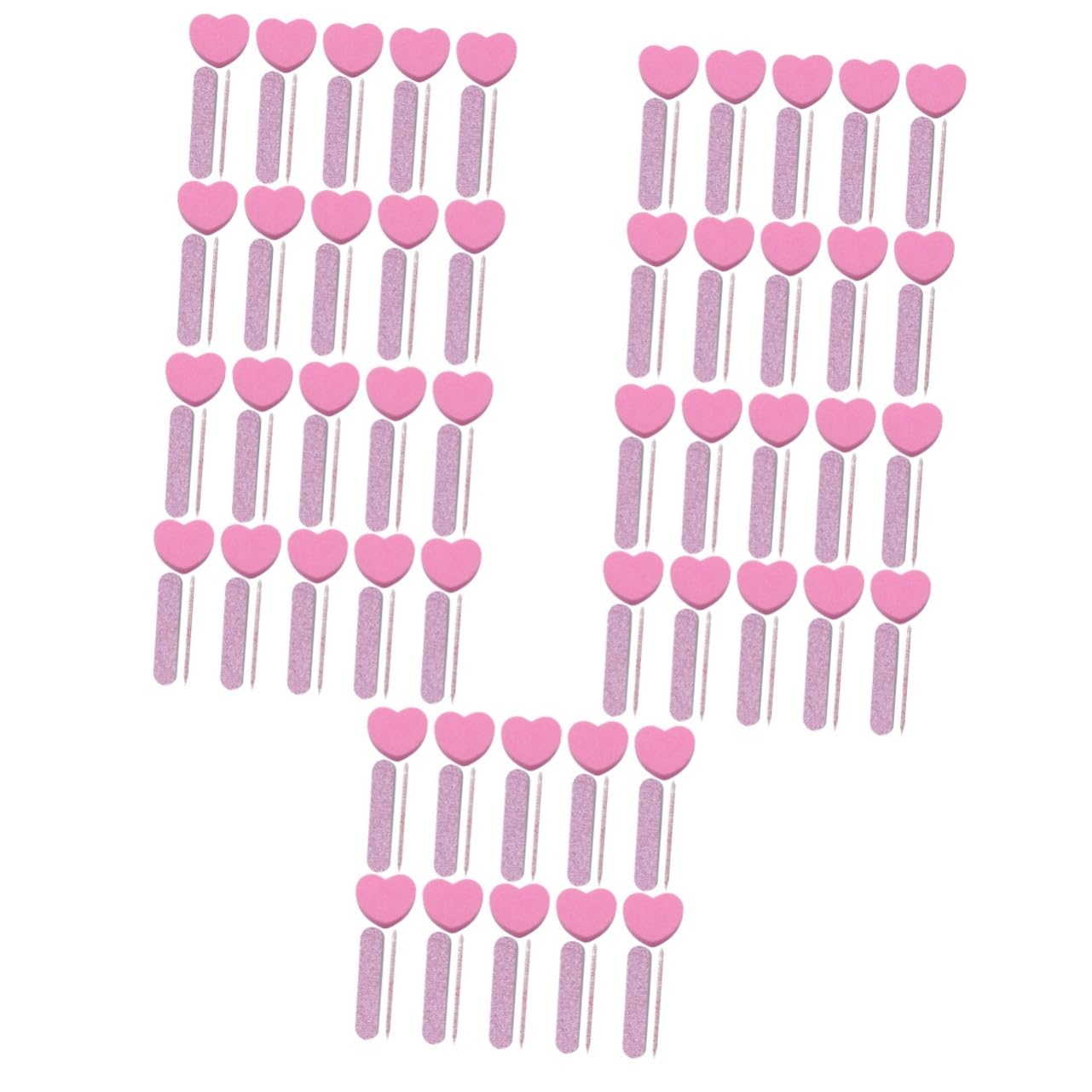 Healeved 100sets Kit Manicure Professionale Con Buffer Unghie Blocchi Lucidanti e Strisce Per Unghie Leggero e Compatto Per Uso Domestico e Salone