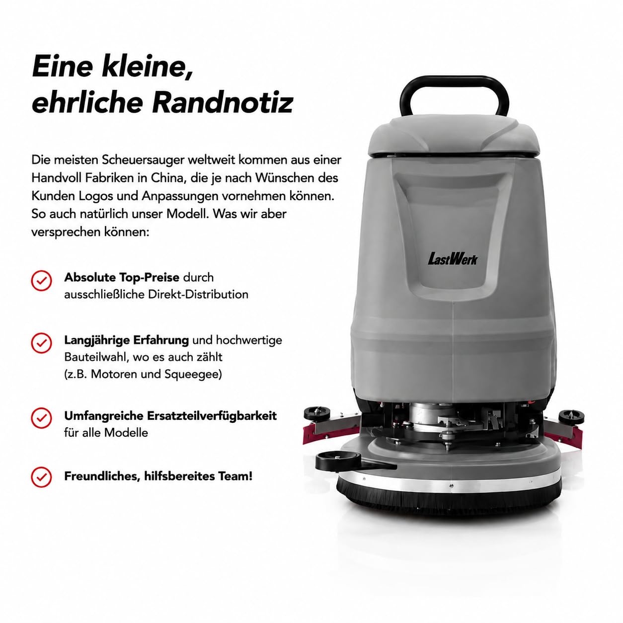 Hydromax X2C przewodowa szorownica szorująca, 3 w 1, czyszczenie i odsysanie, zbiornik na świeżą wodę 55 l + zbiornik na brudną wodę 60 l, kabel 8 m, silnik szczotkowy 550 W, silnik ssący 550 W, do