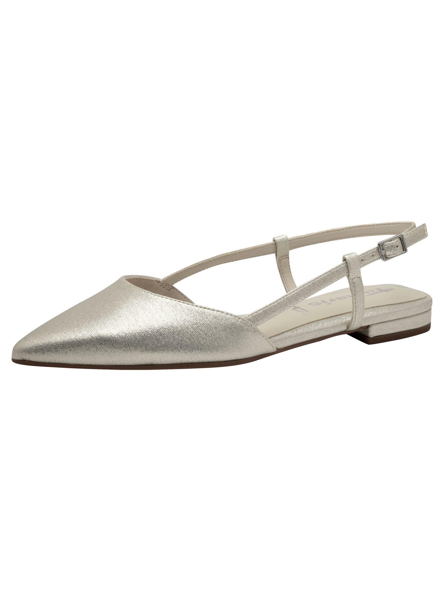 Tamaris Sling Women's Vegan Elegant, Champagner, 7.5 UK