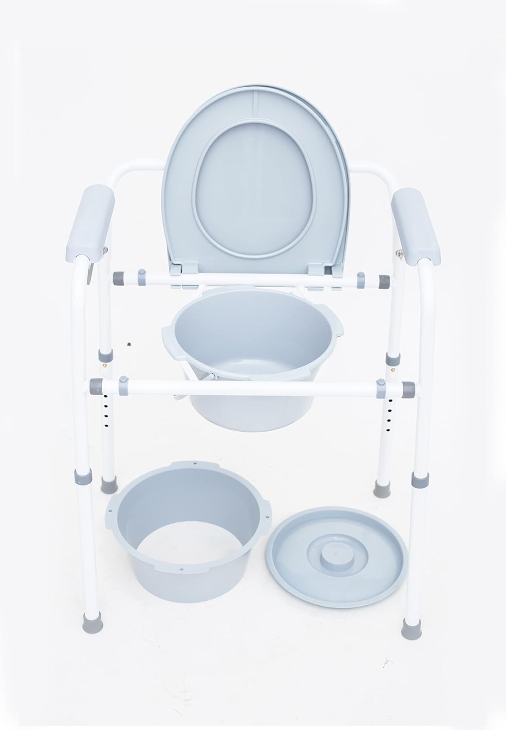 Dr. Maya Bedside Commode Chair Bucket + Liners Bedside Commodes for Seniors, Elderly, Parents