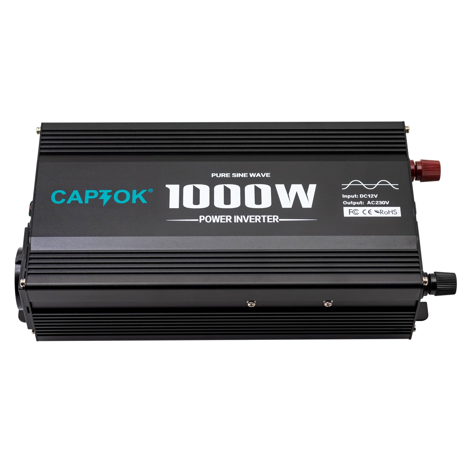 Reiner Sinus-Wechselrichter 1000W 12V DC 220V AC LED-Bildschirm 2AC USB