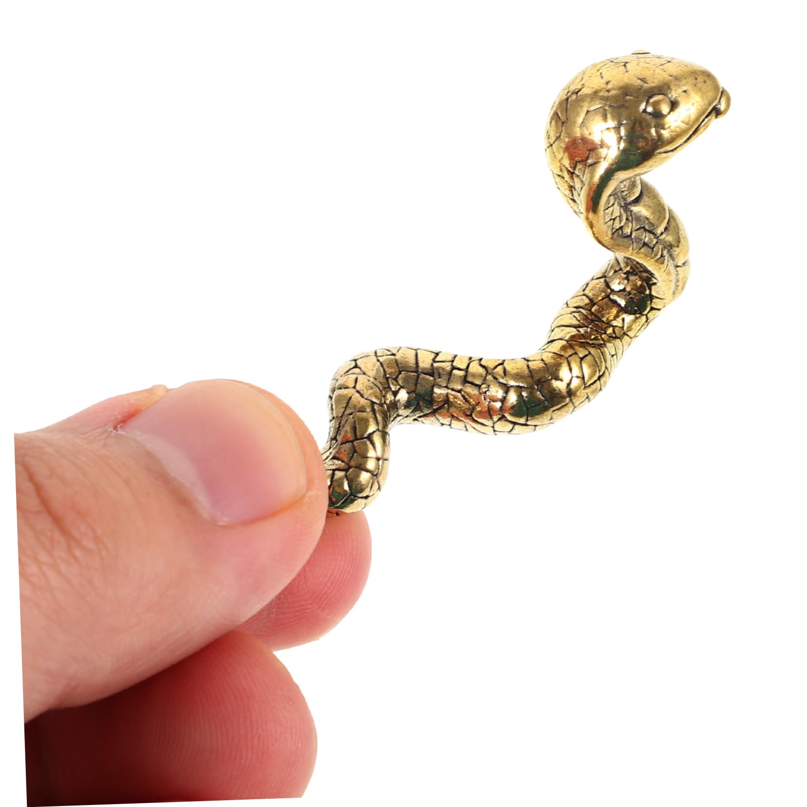 Amazon.co.jp: ibasenice 真鍮製蛇の置物 十二支蛇彫刻 レトロ