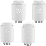 SONOFF ZigBee 3.0 Vanne Thermostatique Radiateur, Thermostatique Connectée et Intelligente,Contrôle Vocal, Détection de Fenêtre, Compatible avec Alexa/Home Assistant, Requiert Le Hub Zigbee (4 Pack) - 1