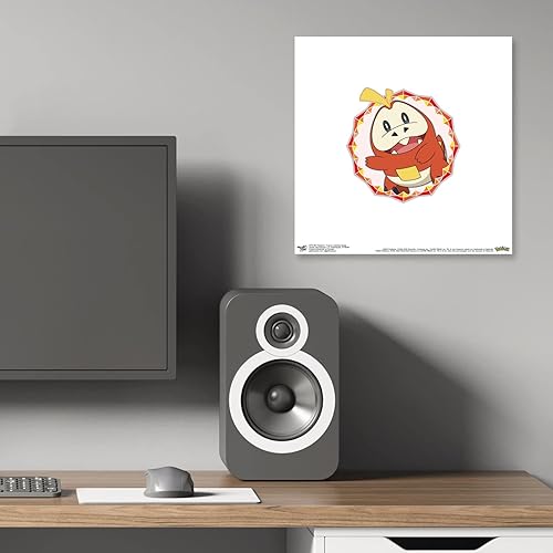 Miniatura 5 de Trends International Gallery Pops Pokémon - Póster de pared Fuecoco Sparkle Badge para pared, 12.00 x 12.00 pulgadas, versión sin marco