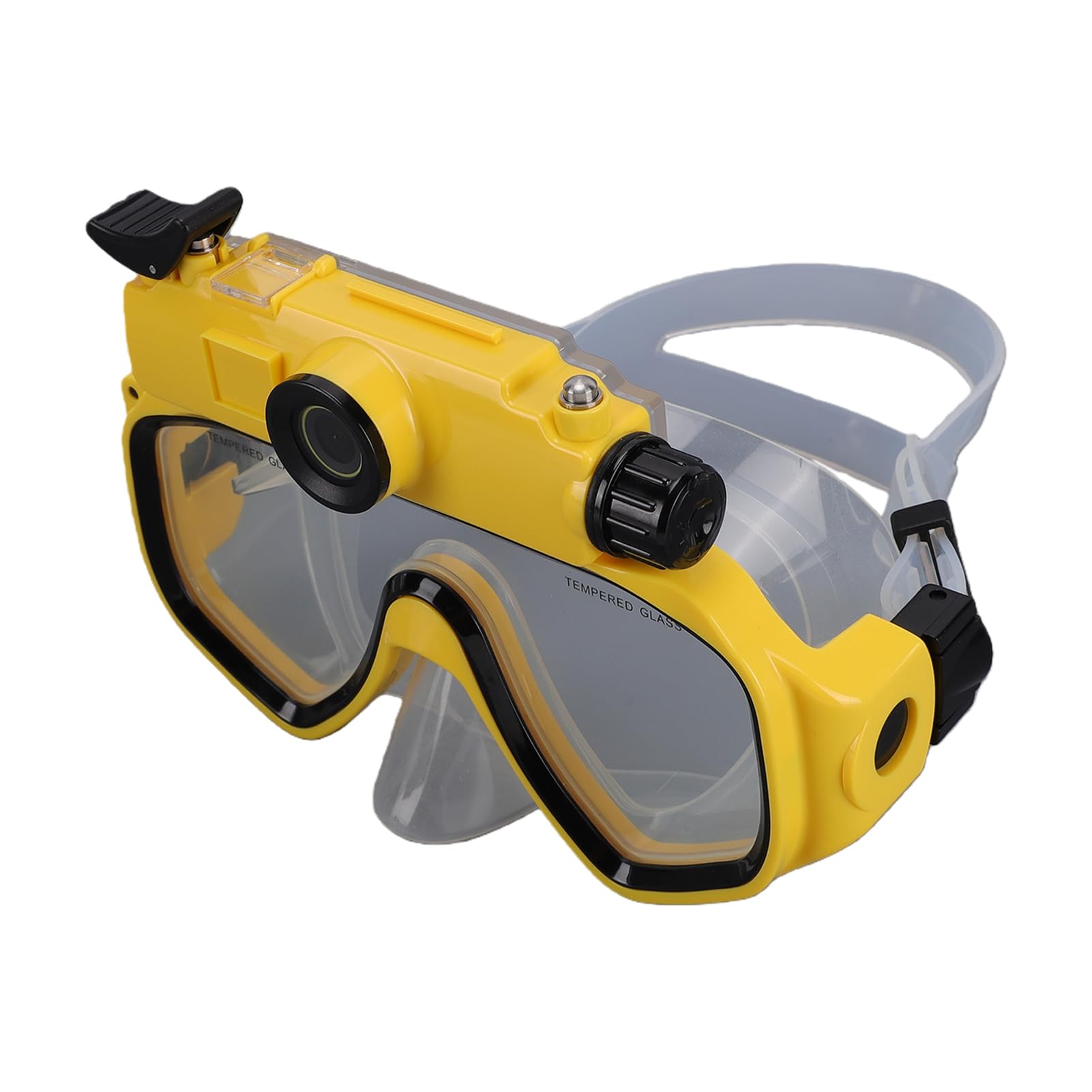 Naroote Gafas de Buceo con Cámara 2K 50MP 100° Gran Angular para Snorkel | Estabilización de Imagen, Enfoque y Exposición Automáticos, 100° Gran Angular, 15m Impermeable, Conexión a la App