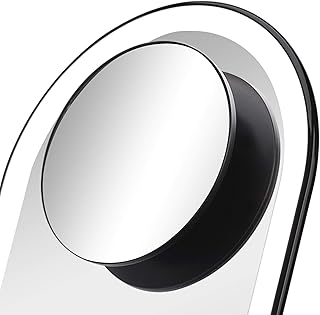 Fancii Lara Detachable 10X Magnifying Mirror, Magnetic Attachment - Compatible Vera Vanity Mirrors (not Included) - Lara (Obsidian) FC-VOMA10XB