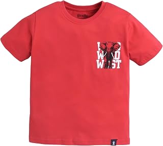 GIRAFFE Boys Half Sleeve Casual T-Shirt - Soft, Stylish & Comfortable Price In India
