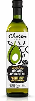 Organic Avocado Oil, 33.8 Fl Oz - All Purpose Cooking Oil made from 100% Pure Avocados - Non-GMO, Gluten-Free, Keto Friendly, Glyphosate Free - 1 Liter (Pack Of 1)