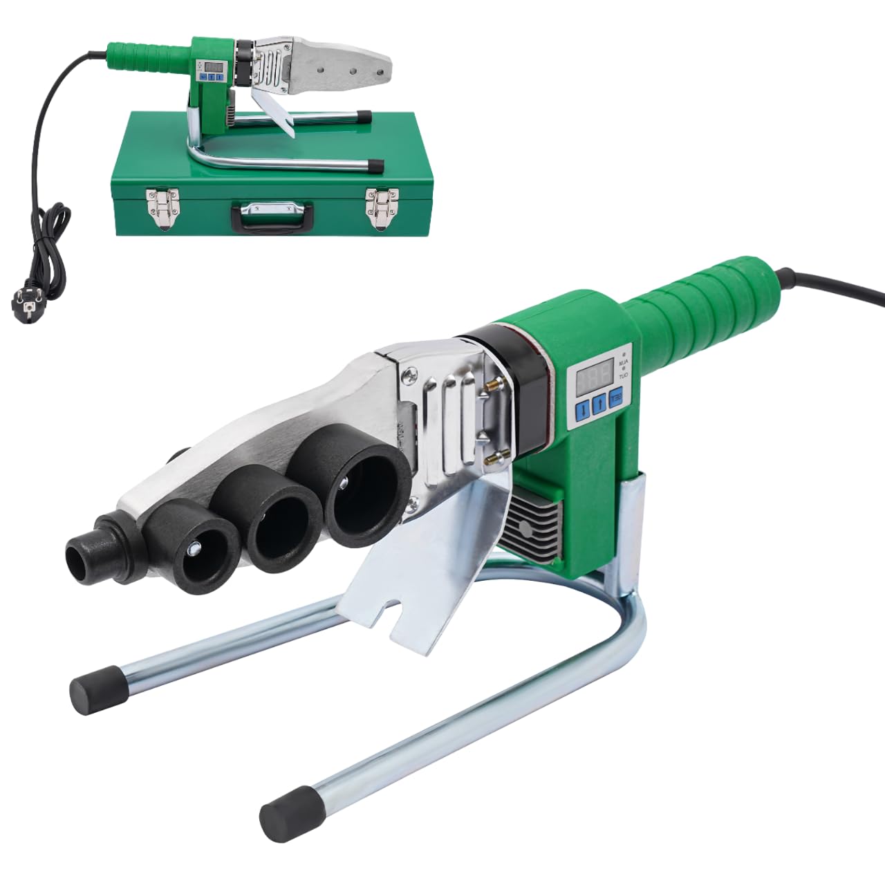 Soldadora de tubos de agua con pantalla digital 20-32mm máquina soldadora de tubos herramienta de soldadura de tubos para PPR, Pb, PE, PV, plásticos