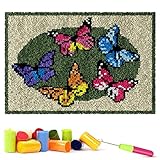 Profitez de l'artisanat : ce tapis à nouer soi-même peut vous aider à vous libérer du stress du travail et de la vie quotidienne. En outre, vous avez la possibilité de partager avec vos enfants (environ 8 à 10 ans ou plus) - Fabriqué à la main pour apporter un sentiment de bonheur et de performance à votre mini chef-d'œuvre.