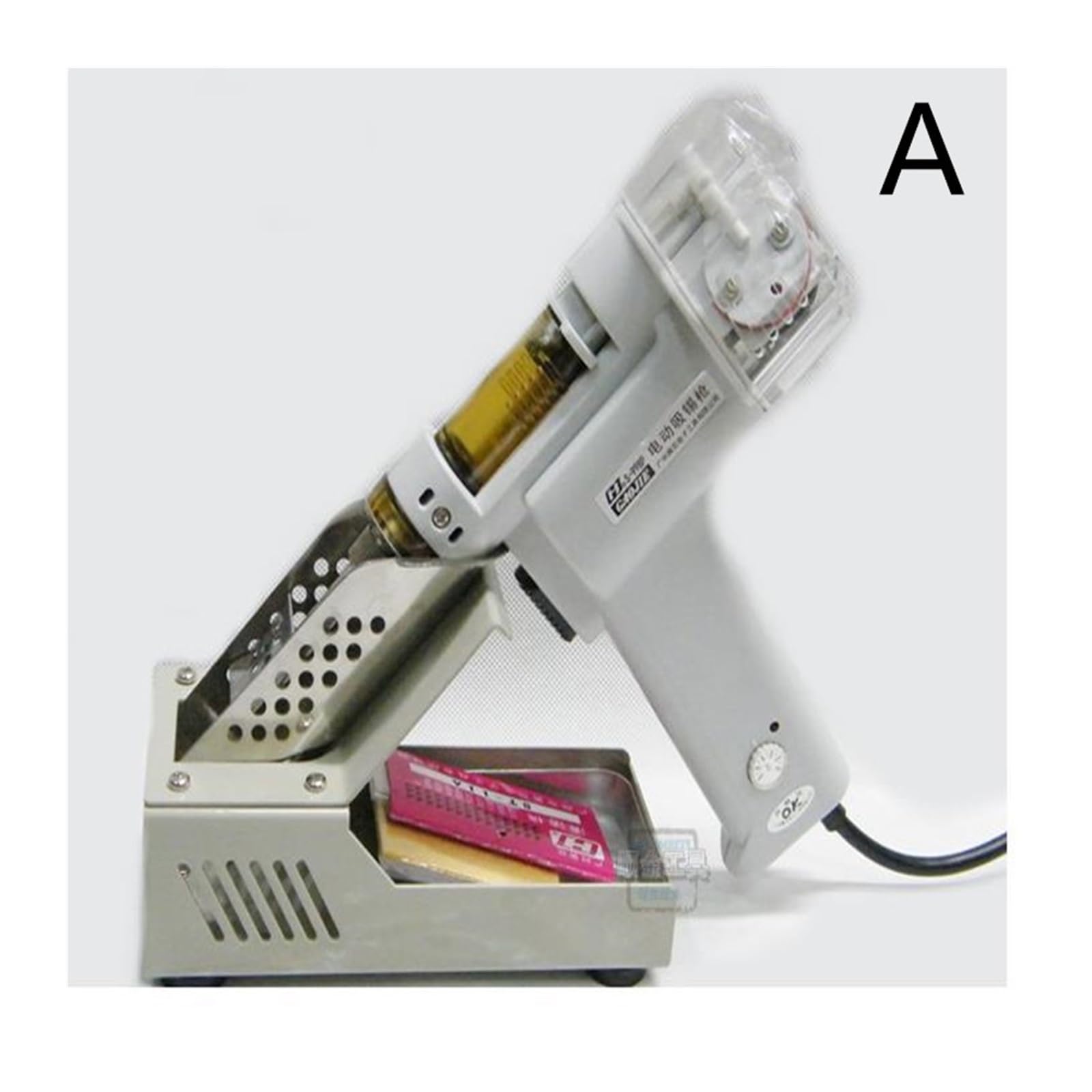 Pistola de succión automática eléctrica estaño S-998P desoldadora soldadura doble bomba vacío 100 W Para uso de bricolaje(B)