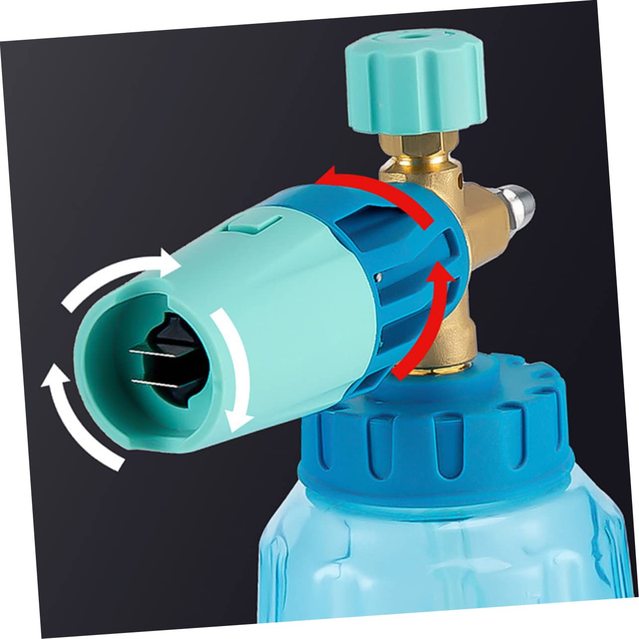 CIMAXIC High Pressure Water Car Wash Pressure Washer Bottle Simple Install Foam Water Adjustment Leakproof for Home Car Cleaning