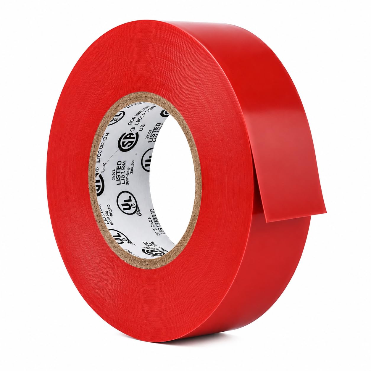 GGR Supplies EL-766AW Red General Purpose Electrical Tape, 3/4 Inch x 66 Feet, 7 Mil PVC, UL/CSA Listed Core, 600V Flame-Retardant Insulation for Wire Splicing, Bundling &amp; Color Coding, Pack of 1