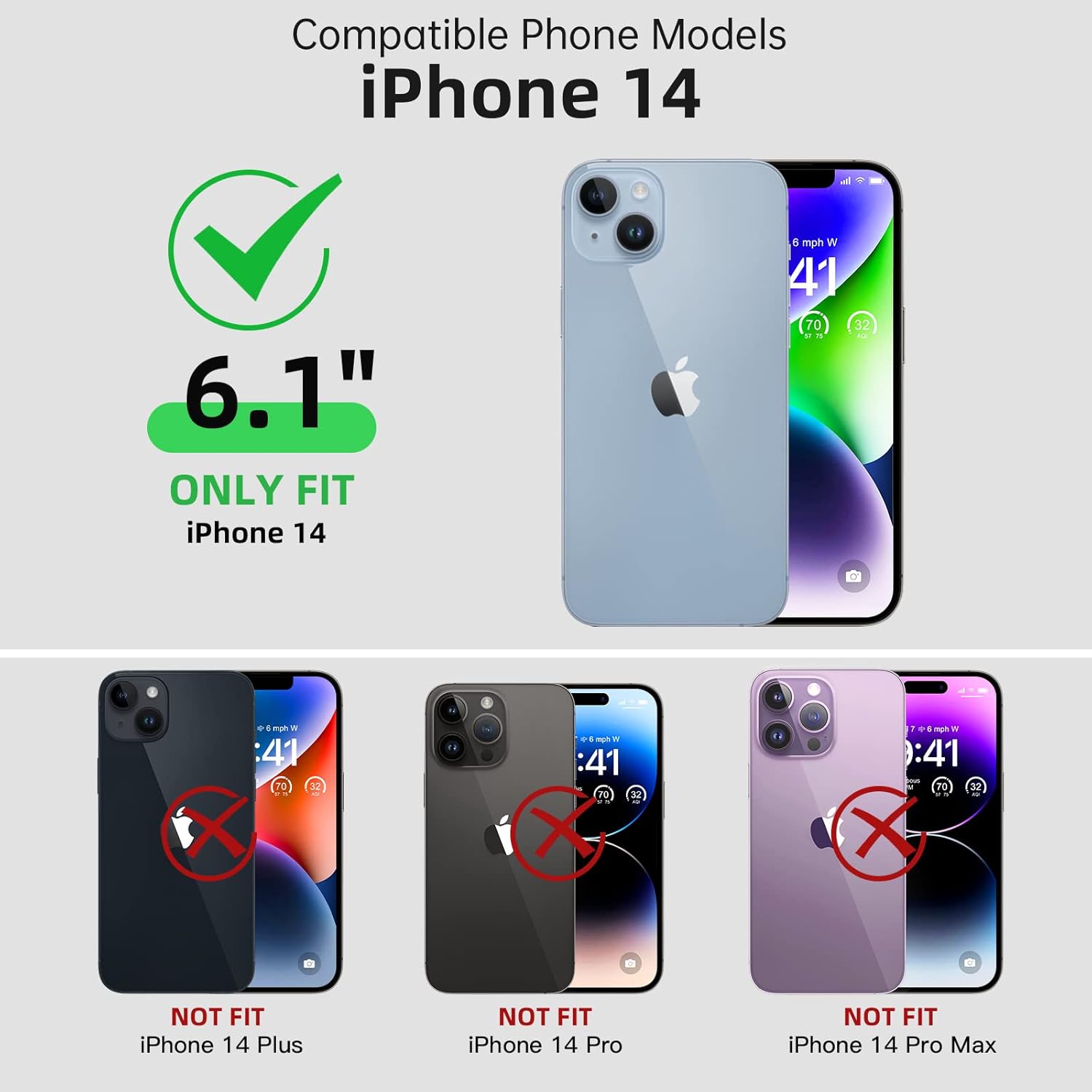 Beasyjoy for iPhone 14 Case Waterproof, Metal Heavy Duty Full Body Protective Case with Built-in Screen Protector, Military Grade Shockproof Dustproof Defender Rugged Cover 6.1 Inch, Red