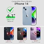 Beasyjoy for iPhone 14 Case Waterproof, Metal Full Body Protective Heavy Duty with Built-in Screen Protector, Military Grade Shockproof Dustproof Defender Rugged Case 6.1 Inch,Red