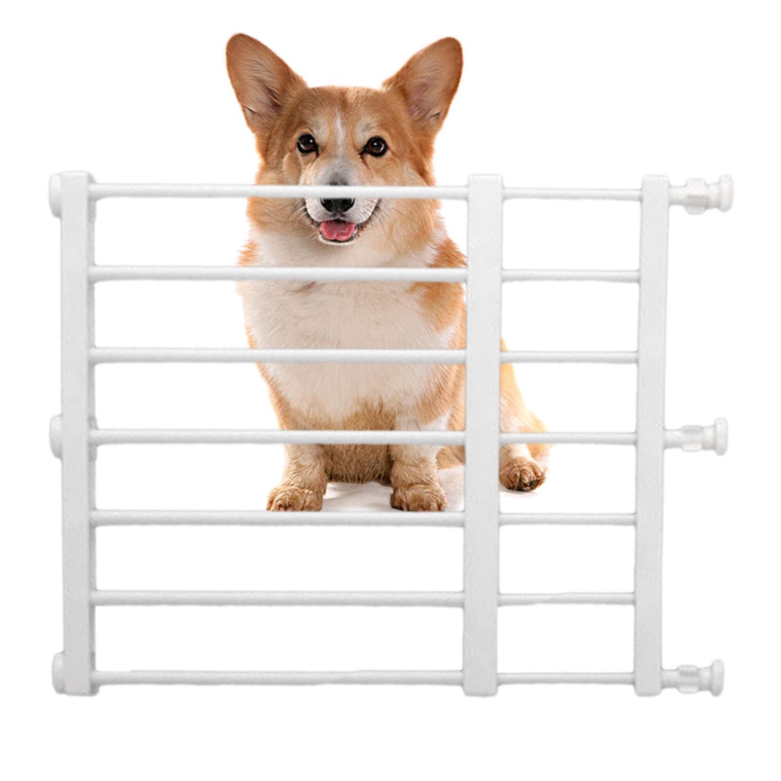 Jomewory Pet Gates for Dogs, Low Safety Retractable Gate for Puppies and Pets, Child Safety Gates with 2 Non Slip Pads for Doorways, Hallways, Indoor/Outdoor