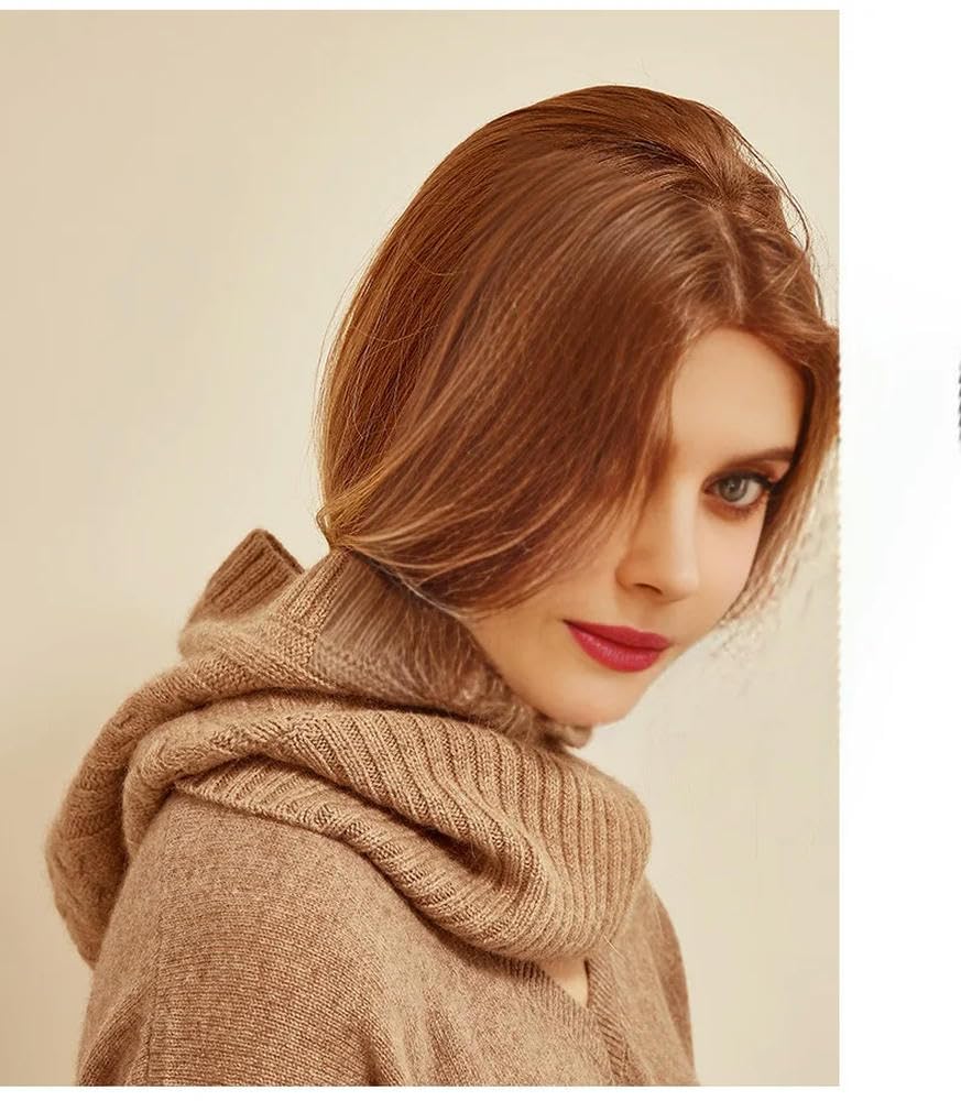 Hut Unisex Gestrickte Balaclava Winter Ohrschutz Gesichtsschutz Halsschutz Integrierter Schalhut Weiche Warme Kapuze -m Verdrehte Falsche Kragen-schwarz-eine Größe