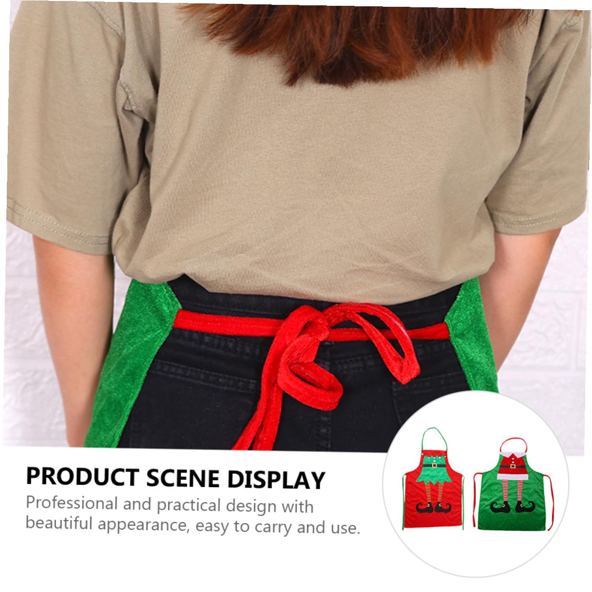 2 Delantales Navideños para Mujer Tamaño Único Material Resistente Baberos de Cocina para Hornear y Decoración Festiva Reutilizables y Fáciles de Lavar Ideales para Cocina y