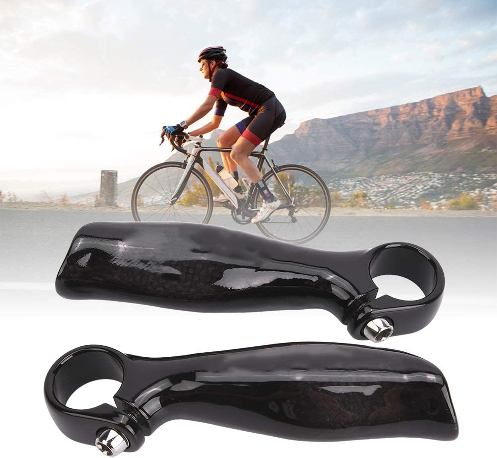 ZORILO Rutschfeste Fahrradgriffe für Fahrradlenker, Karbonfaser-Griffe, ergonomisch, wasserabweisend, rutschfest, für Trekking-Fahrrad