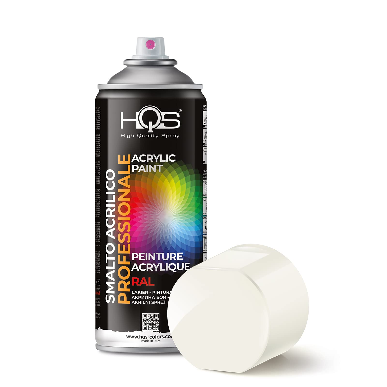 Lackpoint Pintura En Aerosol Para Coche, 1 K, RAL 9003, Color Blanco Señal 400 Ml, Brillo